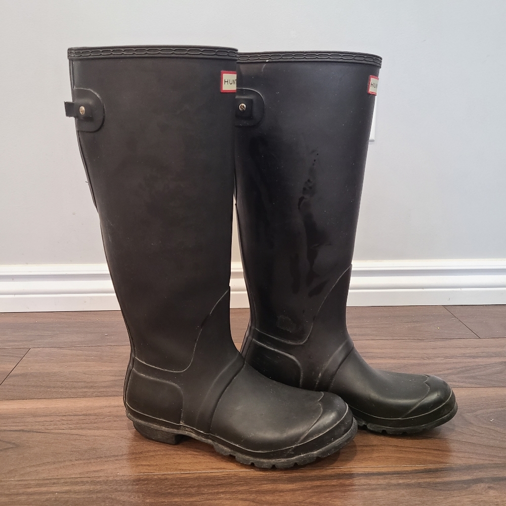 Original black adjustable Hunter boots